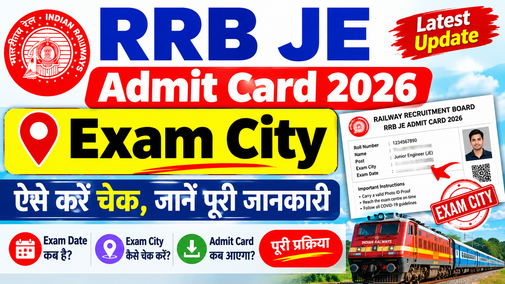 RRB JE Admit Card 2026