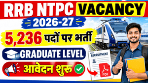 RRB NTPC New Vacancy 2026-27