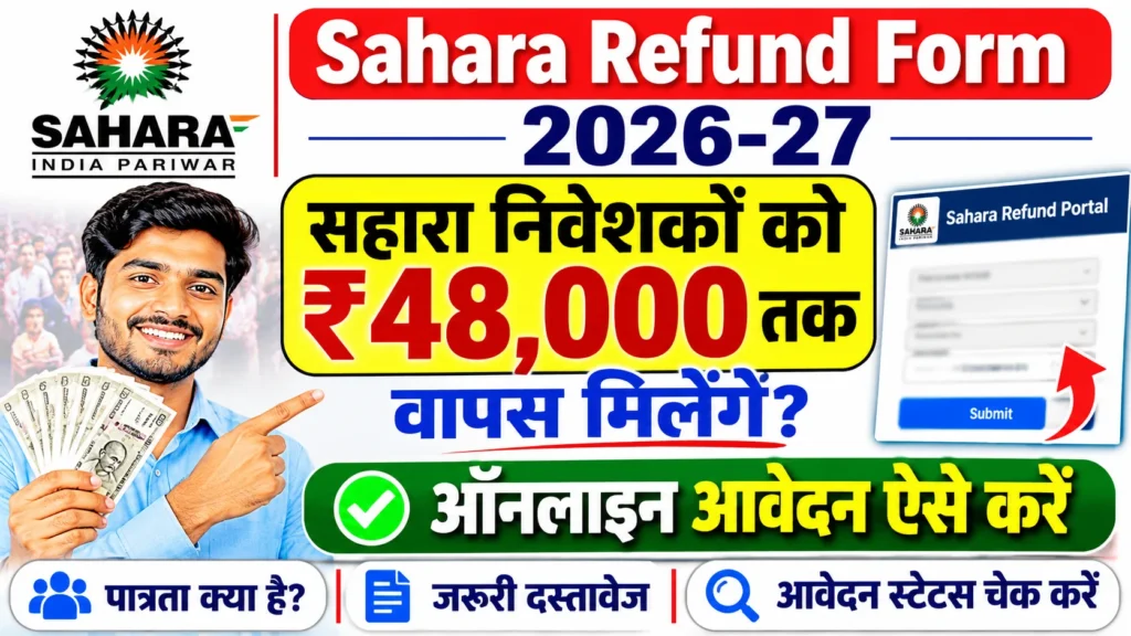 Sahara Refund Form 2026-27